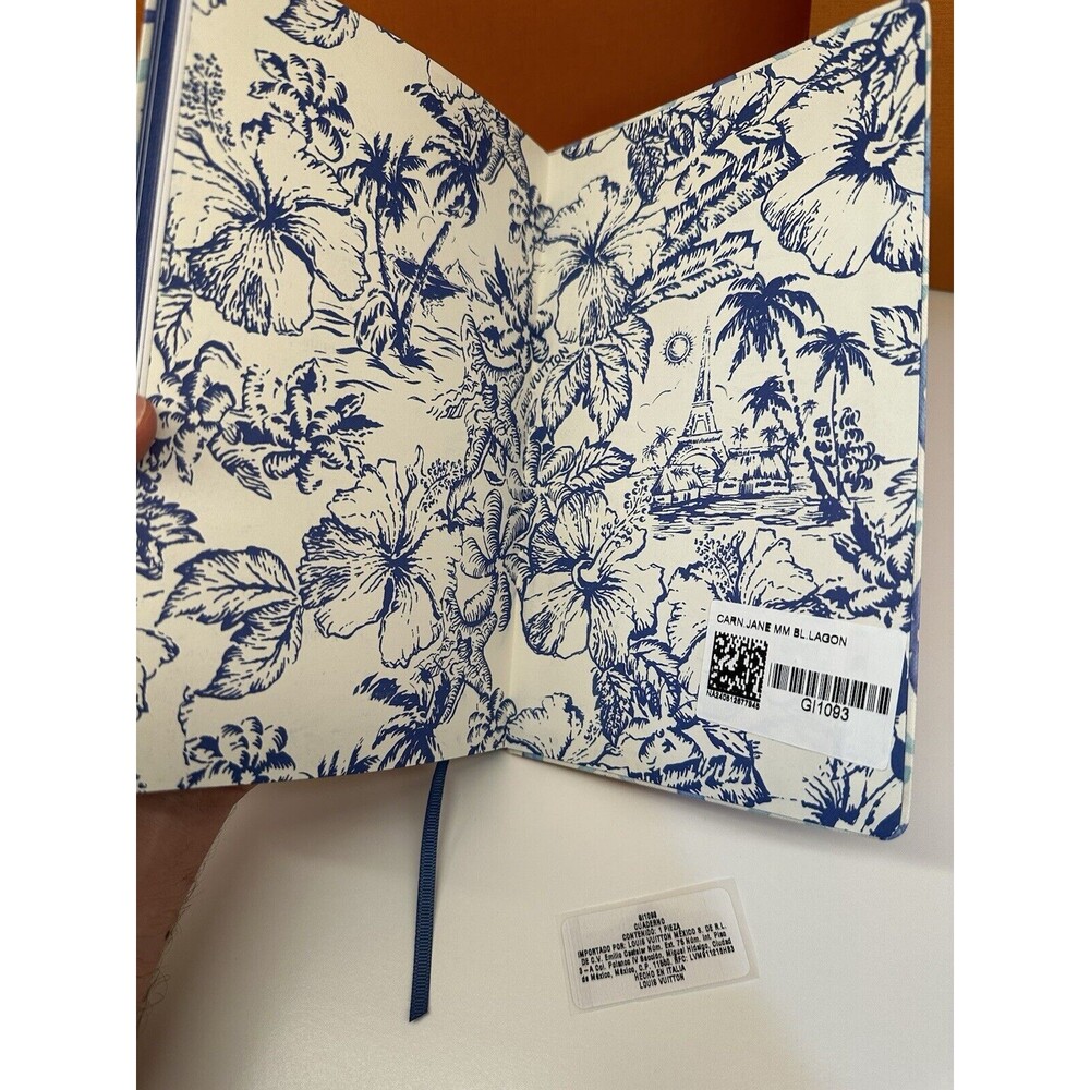 NIB Louis Vuitton Jane Notebook MM By The Pool Lagoon Blue GI1093 💯% Authentic - Picture 8 of 12